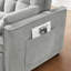 Canapé convertible polyvalent avec lit escamotable et coussins moelleux pour le salon