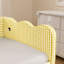 Lit de jour simple adorable en forme de vague en tissu de lin Vichy douillet ， avec port USB gigogne ， Aucun sommier nécessaire-921835036