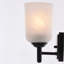 Éclairage de salle de bain noir mat à 3 lumières Laurelhurst, 22 po de largeur, verre marbré blanc, acier, à intensité variable, compatible avec DEL, fixation réversible-484580386-484580390-484580408
