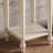 Classic Solid Wood Stand Open Shelves Rounded