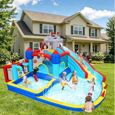 Jeu gonflable avec toboggan gonflable