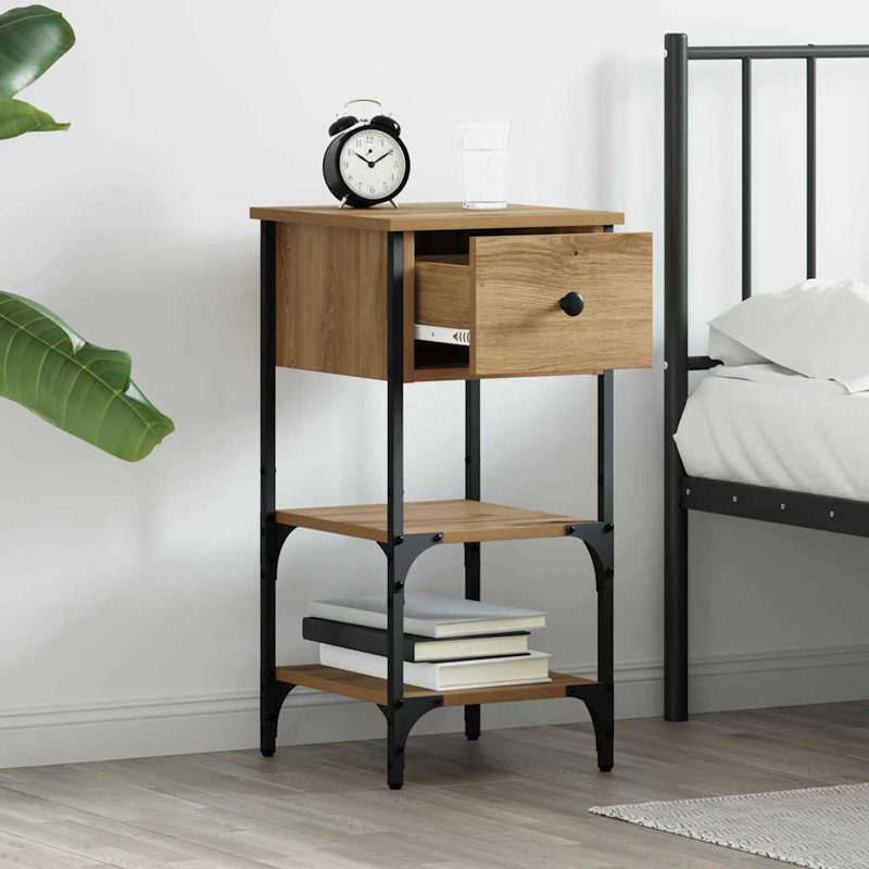 Bedside Cabinet, Artisan Oak