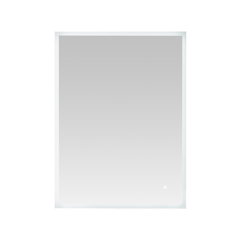 Silver Rectangular LED Lighted Bathroom Vanity Mirror 20" x 32"