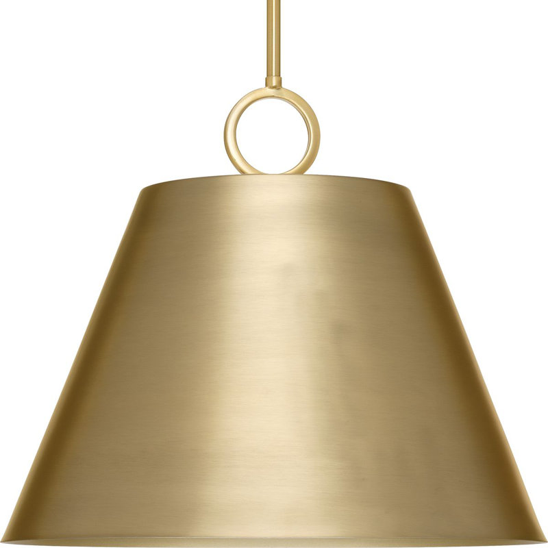 Nouveau luminaire suspendu Elda, Bronze brossé, H 15,25 po x l 17,87 po x P 17,87 po