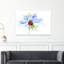 Serene Ladybug On Blue Flower Delicate Serene Vibrant Ladybug Flower Nature Wall Art Print by Jacky Parker - Print-1007612801