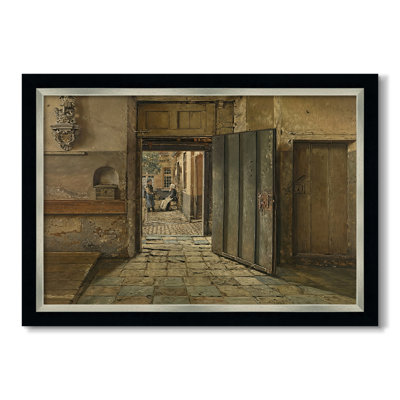 The Conversation, 1884-Henri De Braekeleer-Custom Framed Canvas