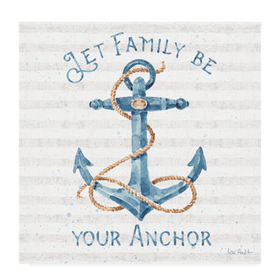 «Nautical Life IV», art textuel sur toile tendue