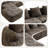 Chenille Boneless L-shaped Sectional Sofa With Curved Armrests And 4 Pillows, , Space-saving Compressed Design, Left-facing-1790057366
