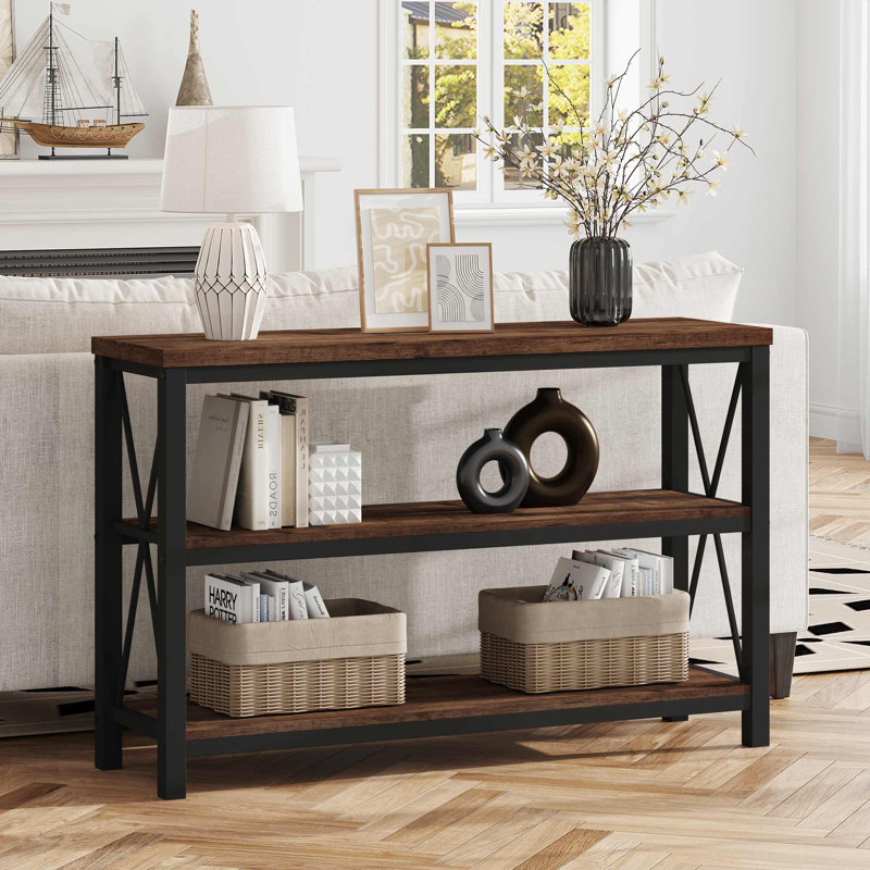 Aust 47.24'' Console Table, Rustic Oak