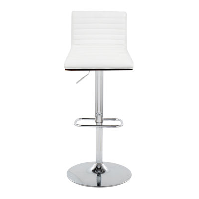 Betuel Swivel Upholstered Adjustable Height Counter Stool with Metal Frame