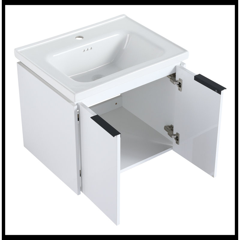 Meuble-lavabo double 59,60 po avec plateau Annalynn