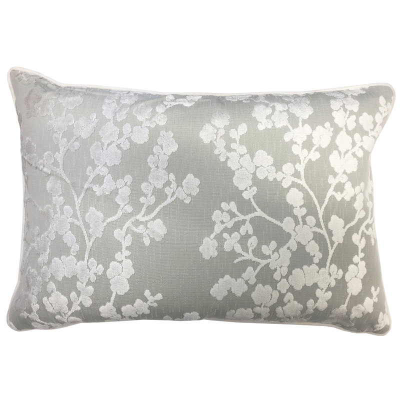 Nancee Lumbar Pillow Cover & Insert, Ecru