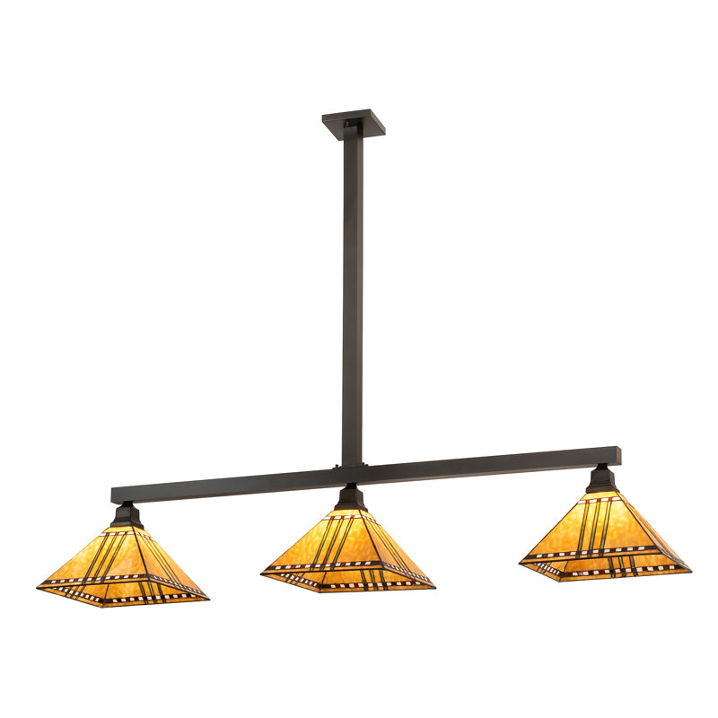 Finkel 3 - Light Pendant, 46" H x 62" W x 12.75" D, Craftsman Brown