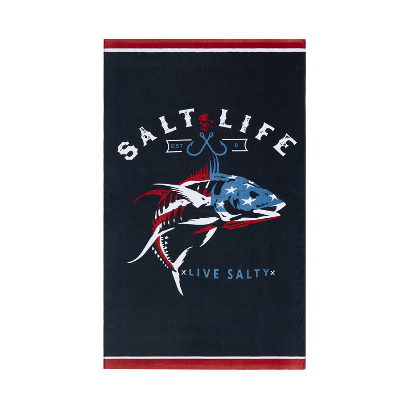 AMERICAN FISH BEACH TOWEL