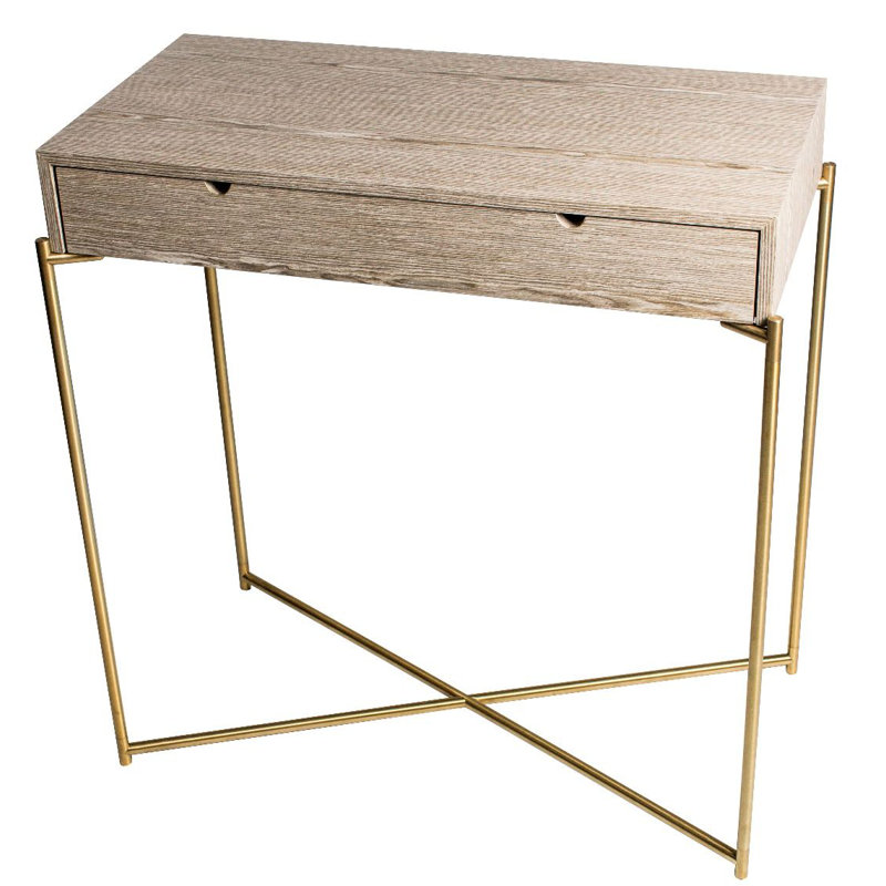 Davies 83.2cm Console Table, Brass