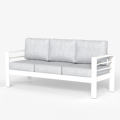 Alturas Standalone Product 73" Wide Outdoor Reversible Patio Sofa with Cushions