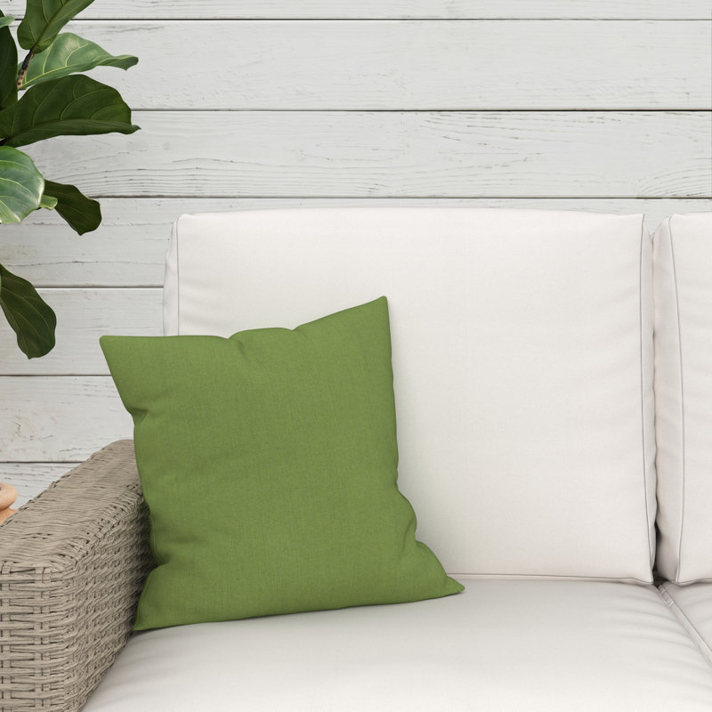Coussin décoratif intérieur / extérieur Gabi Sunbrella®, Carré 16 po, Spectre Sunbrella® coriandre