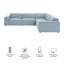 Canapé modulaire rembourré en forme de L Restore 5 pièces Restore-380685703