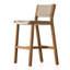 Delano Outdoor Teak Bar Stool-818985602-818985609-818985610