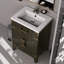 Comptoir de salle de bain en chêne brun l 18 po x P 18 po, comptoir en acrylique, 18 po Miroir, meuble-lavabo avec comptoir, 24 po-1630335666