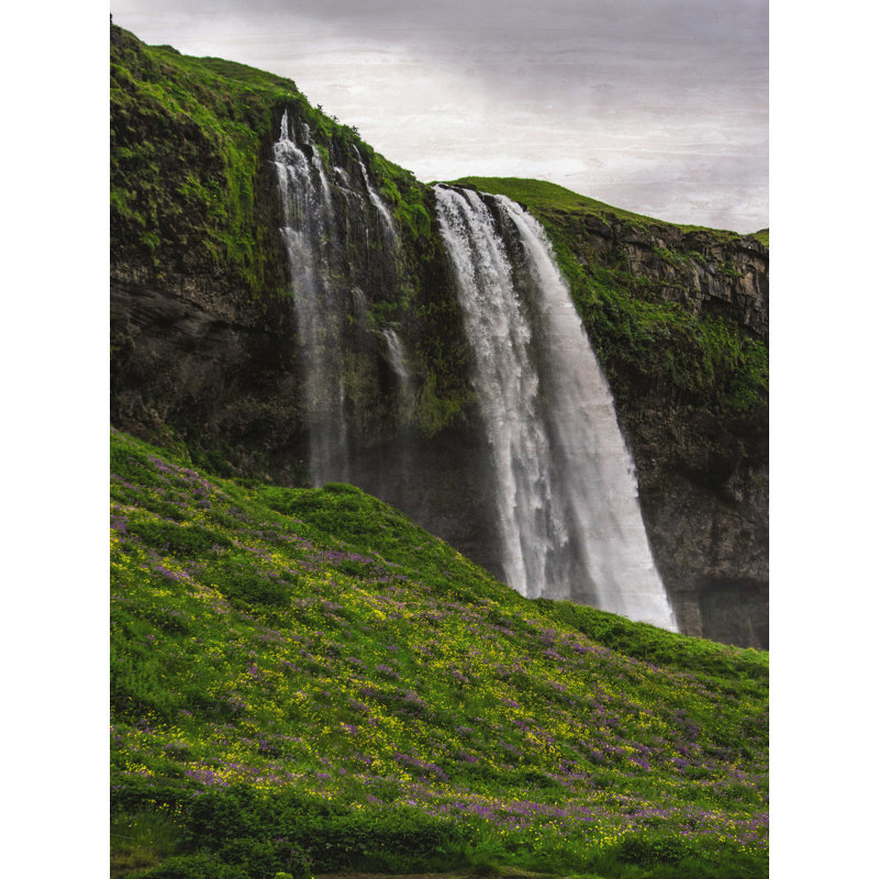Chute d'eau - reproduction sur toile tendue, H 48 po x l 36 po