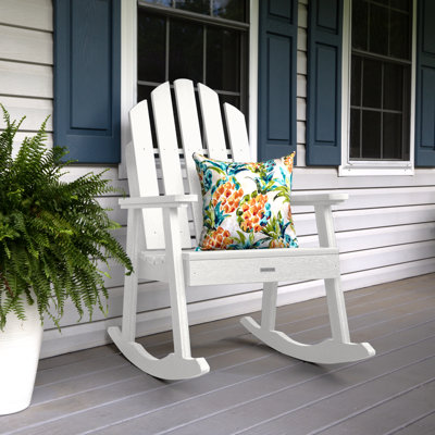 Chaise berçante d'extérieur en plastique Rialto