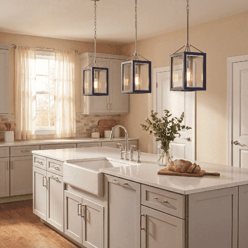 Kentin 1 - Light Lantern Pendant, Gray
