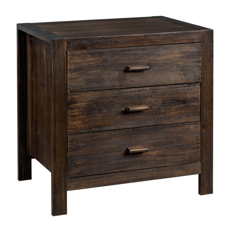 Table de chevet en bois massif Araia