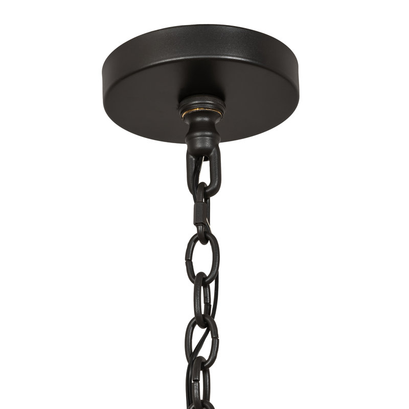 Bronze and Crystal 20-Light Two-Tier Chandelier