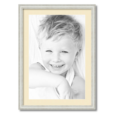 Wood Matte Picture Frame with Mat