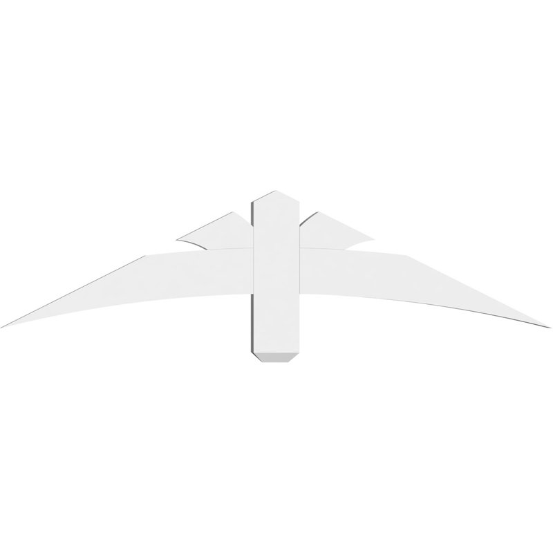 Support pour pignon Davenport, H 12 po x l 48 po (pas: 6/12), P 2 po x F 4 po, PVC