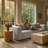 Aurora Pebble Beige Heavy Basketweave Sofa