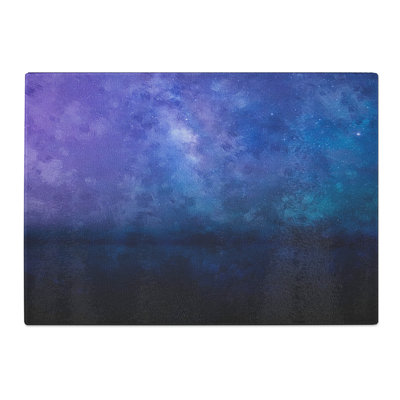Tempered Glass the Milky Way Stars Above Malta Chopping Board