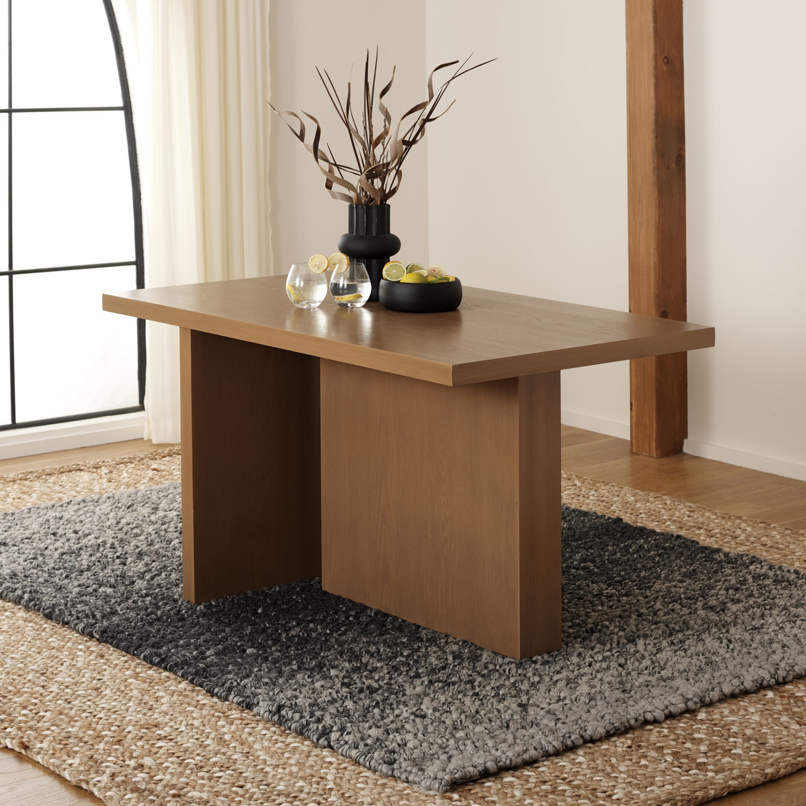 Aava 53.9'' Dining Table, Sand