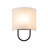 1-Light Coastal Style Fabric Wall Sconce-494042180