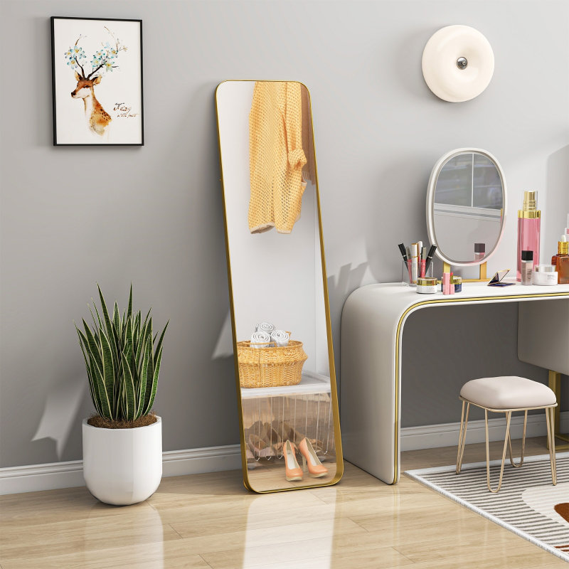 Metal Rectangle Floor Mirror