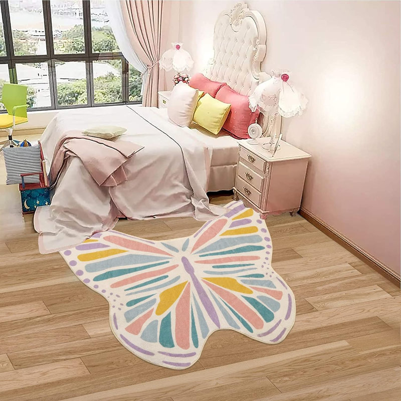 Tapis en laine Novelty Geomar, Nouveauté 4 pi x 5 pi 3 po
