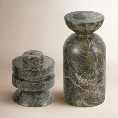 Genuine Marble Pillar Candle Holder