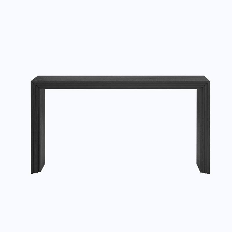 Wood Console Table, Black