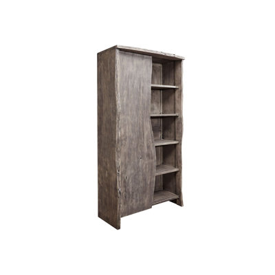 204 cm H x 105 cm W Solid Wood Standard Bookcase