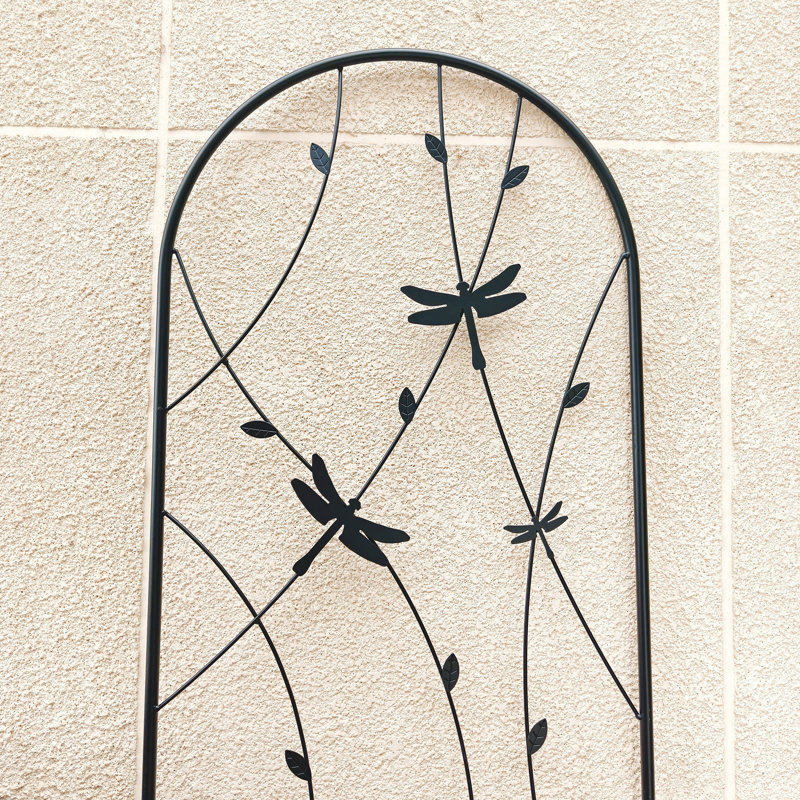 Ensemble de 4 treillis de jardin en métal 71 po x 19,7 po antirouille pour plantes grimpantes pour l'extérieur