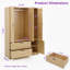 Armoire 71,66 "avec miroir, capteur de lumière, tiroirs et tringle-134323221