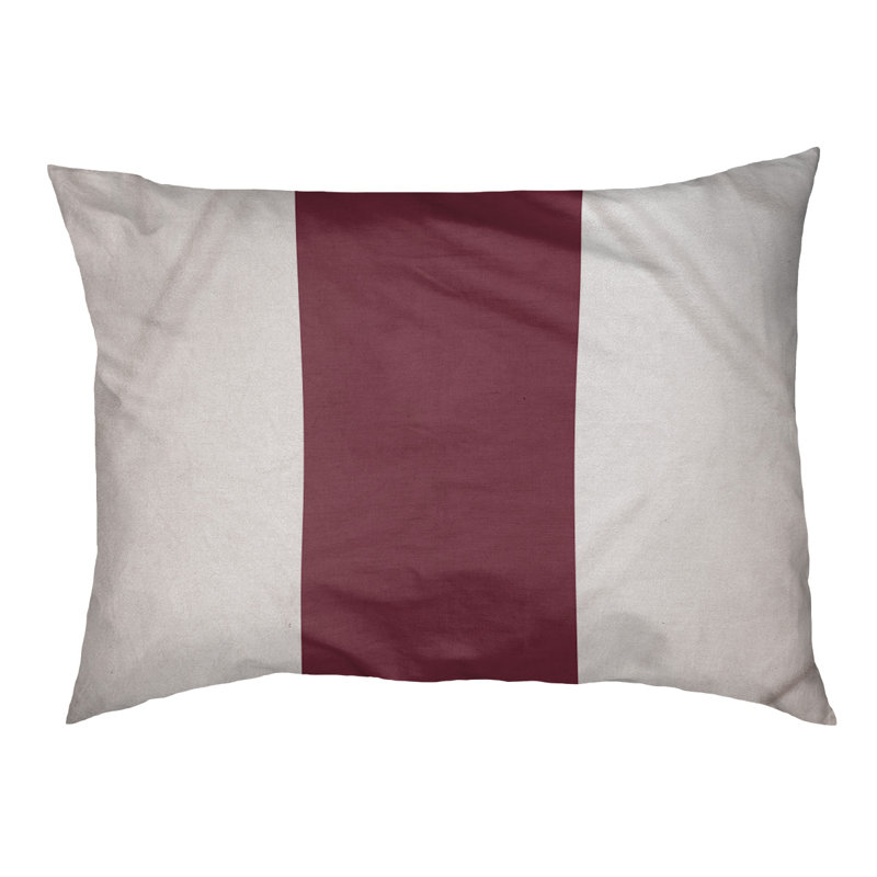 Coussin d'extérieur pour chien Florida Tribe, Très grand (l 50 po x P 40 po x H 7 po), Blanc / grenat / blanc