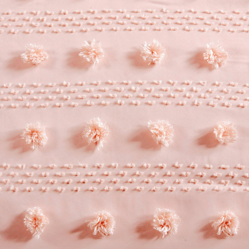 Polyester Comforter, King Comforter + 2 Pillowcases, Pink