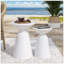 Ensemble de 2 tables d'appoint en fer Serenita-446860295