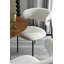 Ananias Polyester Upholstered Metal Side Chair in Beige