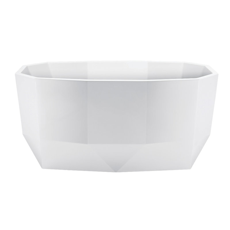 Baignoire autoportante en acrylique 51 po avec drain Aqua Eden