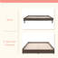 Lit plateforme en bois sans outils