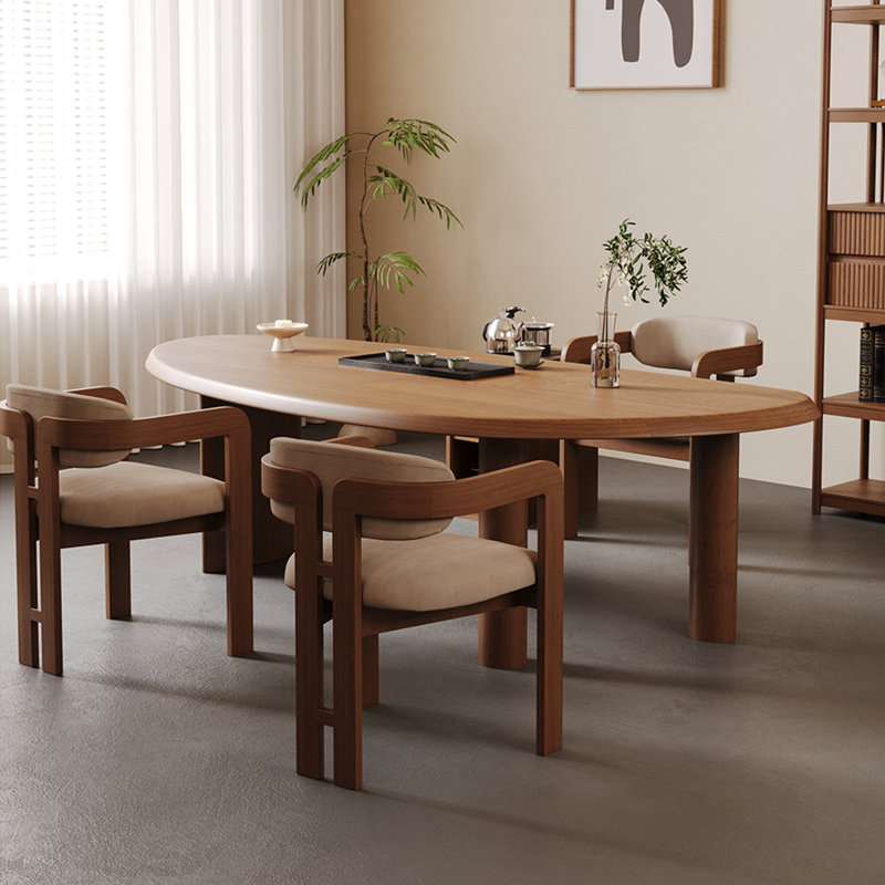 Table de salle à manger Free, H 29,53 po x L 78,74 po x l 35,43 po, Brun