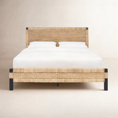Low-Profile Mahogany Bed